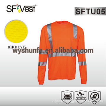 hi-vis t-shirt safety t-shirt traffic safety motorcycle protective clothing workwear t-shirt with long sleeve